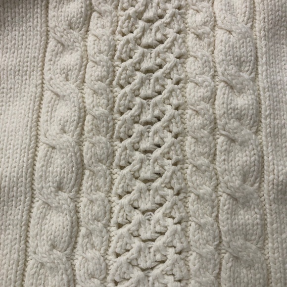 Tommy Hilfiger cream mock neck sweater size 4/4T - Picture 3 of 5